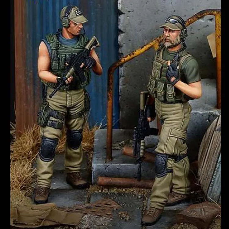 1/35 сборный Набор фигурок из смолы наемник (без основания)|Наборы для сборки