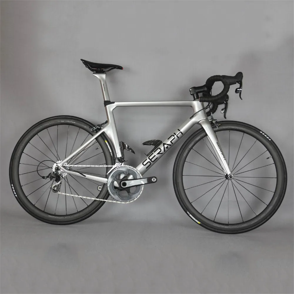 

2019 seraph silver aero road carbon bicycle high pressure tire cushion sram groupset 22 speed 700*25C complete road bike TT-X1