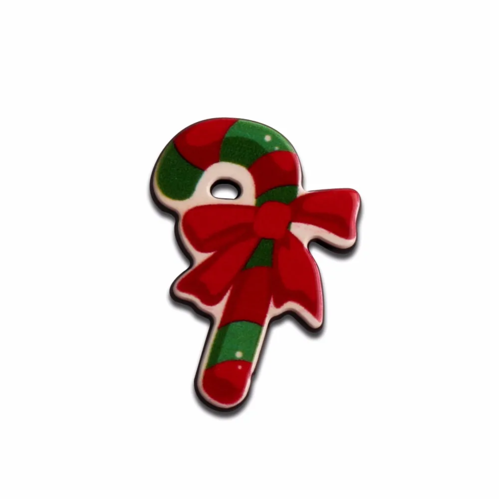 

LF 20Pcs Acrylic Christmas Crutch Decoration Craft Flatback Cabochon Embellishments For Scrapbooking Kawaii Cute Diy Accessories