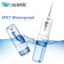 Proscenic اللاسلكي جهاز تنظيف الأسنان بالماء عن طريق الفم الري USB قابلة للشحن الأسنان العناية بالفم الري IPX7 المياه النفاثة اختيار الأسنان نظيفة