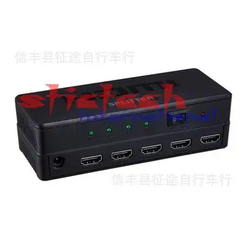 

by dhl or ems 20pcs New Best HDMI Splitter Box Full HD 1X4 4 Port Hub Repeater 3D 1080P