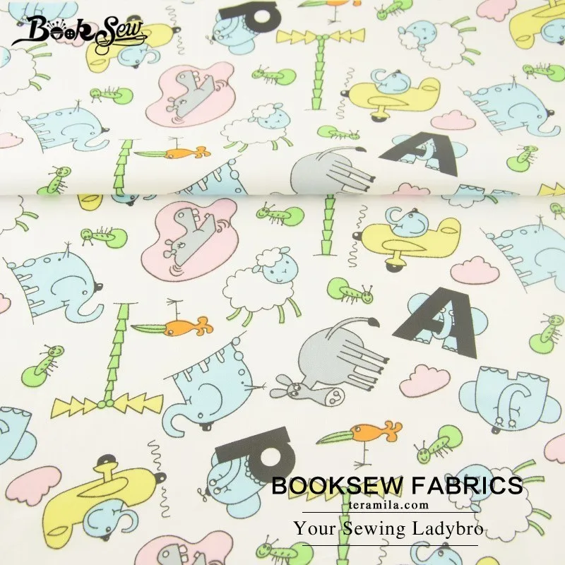 Booksew хлопок ткань 5x50 см желе рулонов Ткань DIY Лоскутная кукла ремесло одеяла Tissu животных мультфильм серии Tecido Telas - Цвет: J2  5x50CM