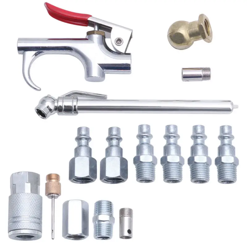 

14Pcs Air Tool Dust Compressor Nozzle Blow Gun Accessory Duster Cleaning Kit