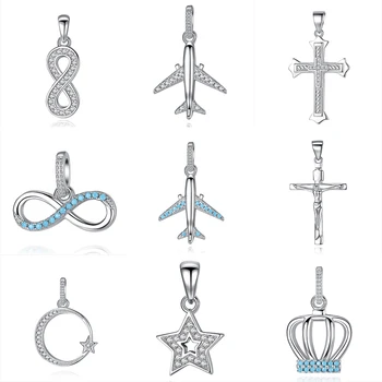 

BELAWANG New Arrival 925 Sterling Silver Heart Charm Pendant Fit Women Chain Link Necklace & Bracelet Silver Jewelry Accessories
