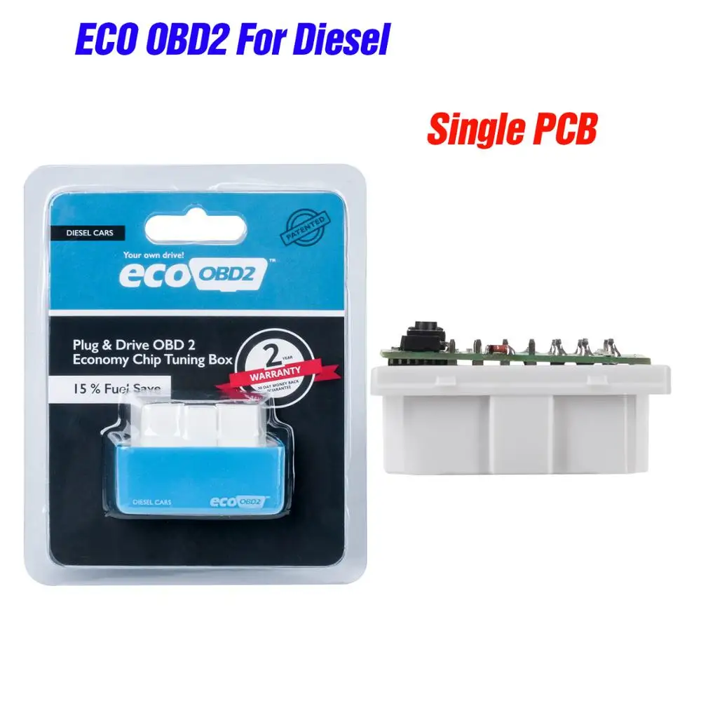 15% экономия топлива EcoOBD2 чип тюнинговая коробка ECO OBD2 бензиновый вилка для автомобилей и приводное устройство OBDII диагностический инструмент Розничная коробка - Цвет: Type 4