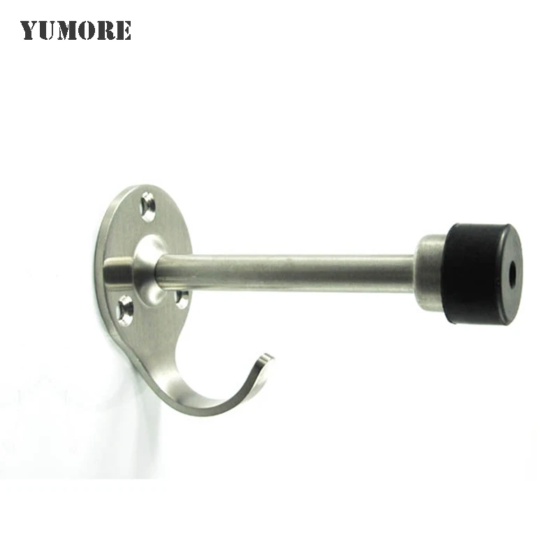 

DHL Free Shipping 304 Stainless steel Solid Door Stopper with Hook For Toilet Over Door 200pcs/lot