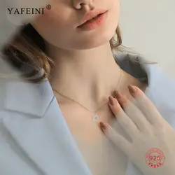 PYX0106 yafeini 925 серебро Цепочки и ожерелья голова лошади Подкова копыта подвеска Кристалл полые Ожерелья Модные украшения