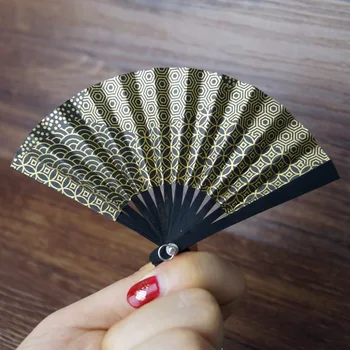 

BJD Doll OOAK Black Floding Fan Japan Kimono Style For 1/4 17" 44CM Tall BJD doll MSD DK DZ AOD DD Doll use