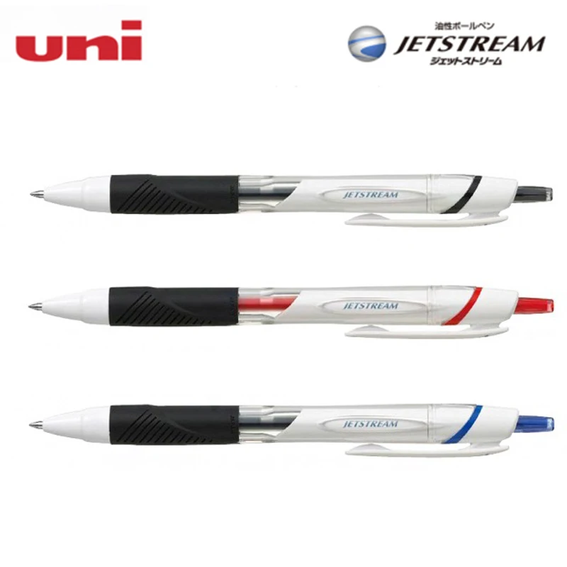 6 шт./лот, масляная ручка средней длины, JETSTREAM, SXN-155, сглаживающая масляная ручка, 0,5 мм, быстросохнущая Шариковая ручка для студенческого осмотра
