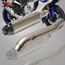 Motorcycle Exhaust Muffler Exhaust Pipe System Muffler Scooter Exhaust Mid Pipe For Kawasaki Z800 Z 800 2013-2016 2014 2015 moto Motorcycle Exhaust Muffler Exhaust Pipe System Muffler Scooter Exhaust Mid Pipe For Kawasaki Z800 Z 800 2013-2016 2014 2015 moto
