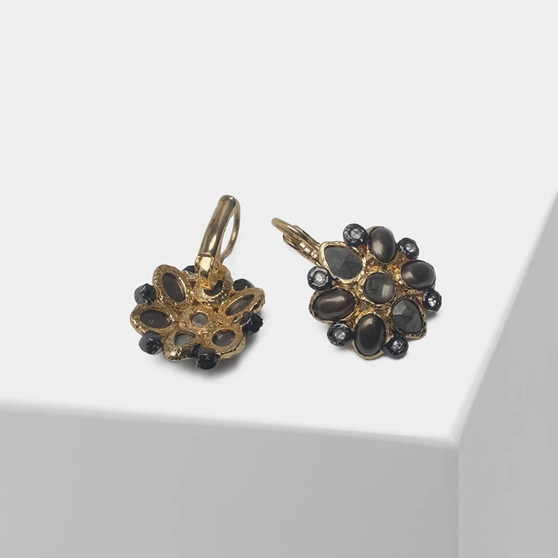 

Geometric design retro drop earrings