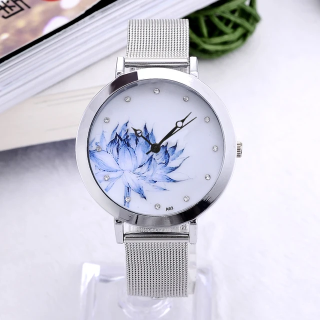 Women Dress Watch Eiffel Tower Flower Quartz Wristwatch New Fashion Stainless St Women Dress Watch Eiffel Tower Flower Quartz Wristwatch New Fashion Stainless St