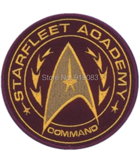 

NEW Star Trek TOS StarFleet Academy patches Command Logo Embroidered sew on iron on applique badge transfer dropship wholesale