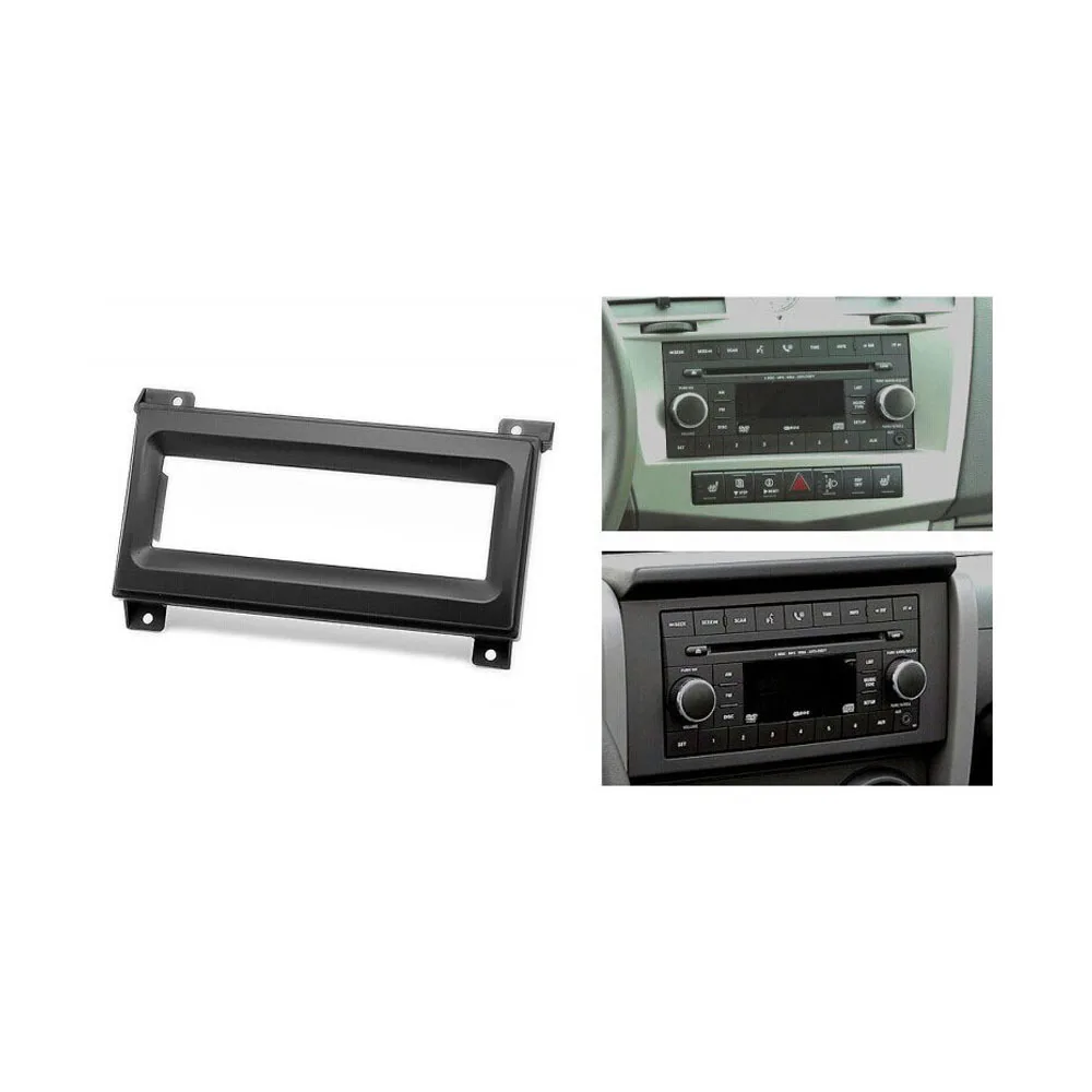 

1 Din Radio Fascia for Chrysler Serbring Dodge Avenger Nitro Jeep Wrangler Stereo Panel Dash Kit Installation Frame
