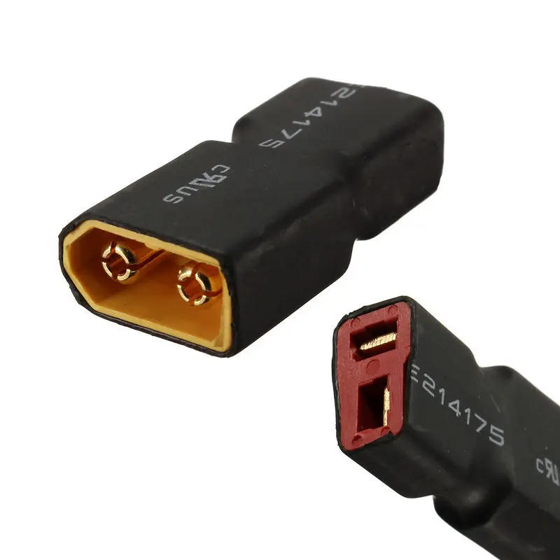 4PCS XT60 To T-Plug Connector Adapters - No Wires RC Battery Connectors