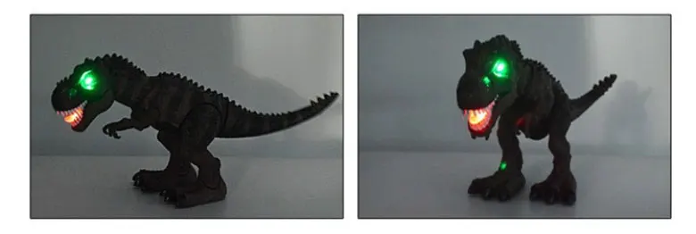 Presente para Crianças Som com Luz Novo Dinossauro Elétrico Grande Tamanho Andando Robô Brinquedo Pode Andar Fazer Tyrannosaurus Rex Brinquedos 15 Animais eletrônicos