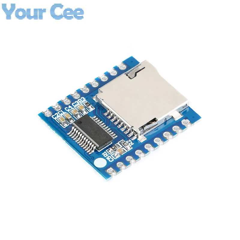 

Mini MP3 Player Module Serial Control MP3 Player Audio Voice Module Board Support SD Card TF Card U Disk