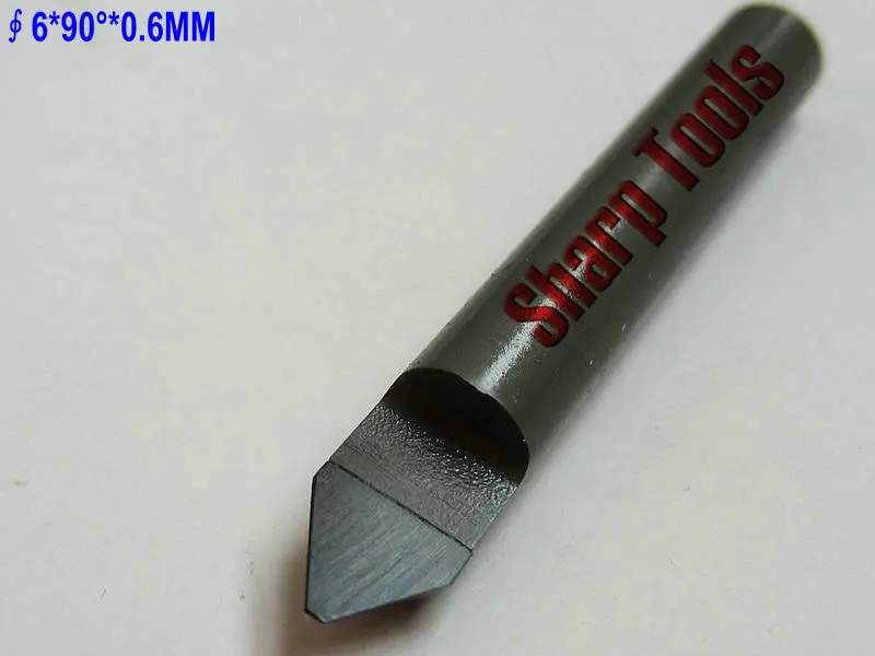 

Free shipping durable 3pcs 6mm shank 70 degree 0.6mm tip PCD bits, cnc engraving bits, stone tool diamonds for granit, hard jade