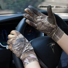 Уличные супер тонкие летние дышащие противоскользящие перчатки для рыбалки и охоты камуфляжные тактические перчатки с сенсорным экраном