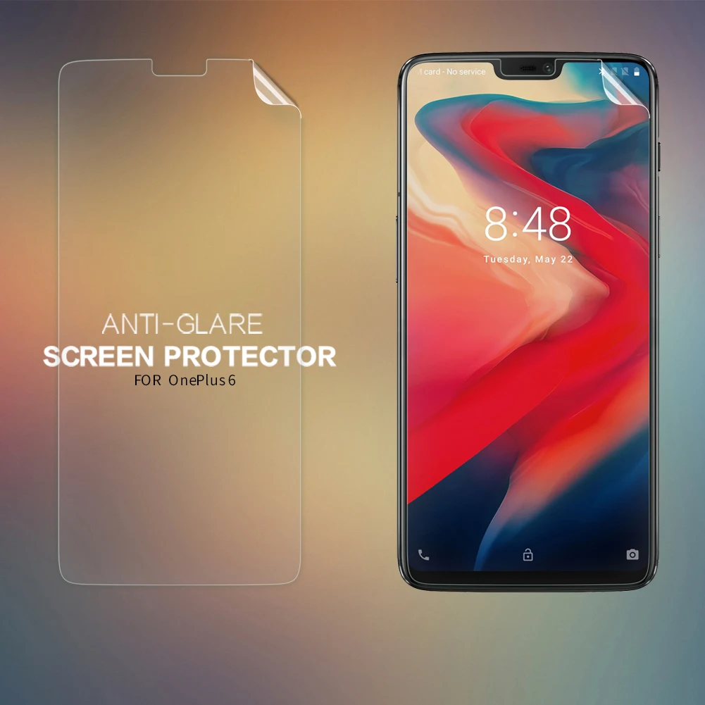 Антибликовая Защитная пленка Nillkin для Oneplus 6 матовая защитная против отпечатков