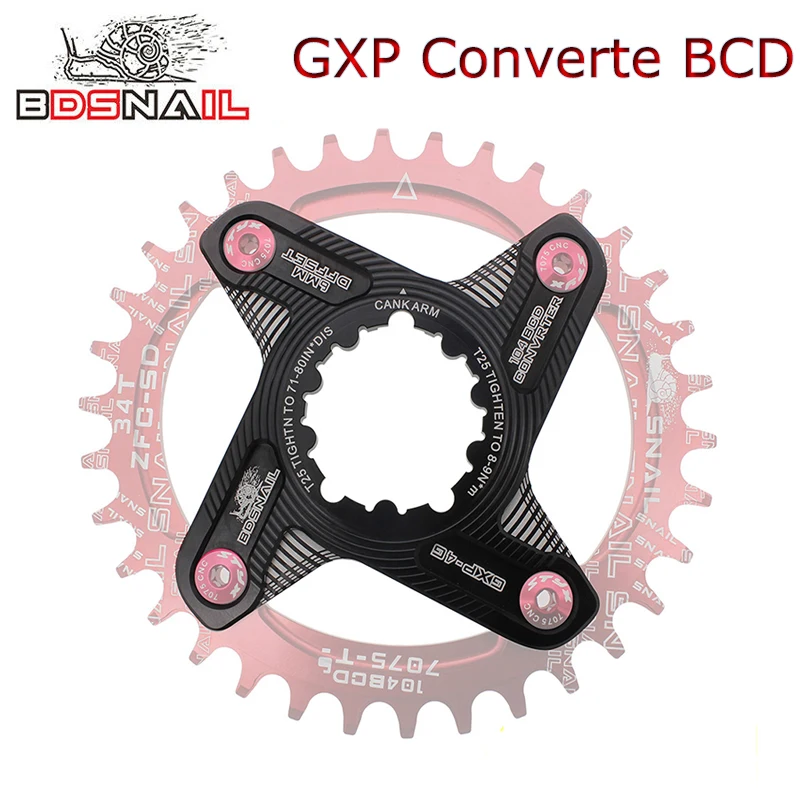 Улитка MTB велосипед цепное кольцо адаптер паук конвертер для Sram GXP X9 XX1 X0 X01 к одной Speed110 Bcd 104bcd узкий широкий