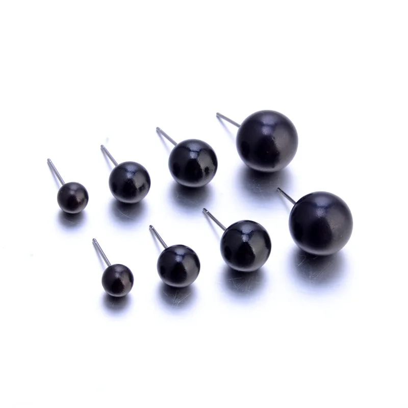 12 pairs White Simulated Pearl Earrings Set For Women Jewelry Ear Big Small Ball Stud Earrings Bijouteria brincos Bijoux