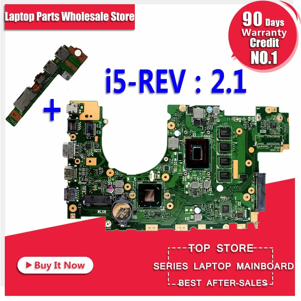 Материнская плата + X402CA i5 REV: 2 1 Для For Asus X502C X502CA материнская для ноутбука плата|laptop