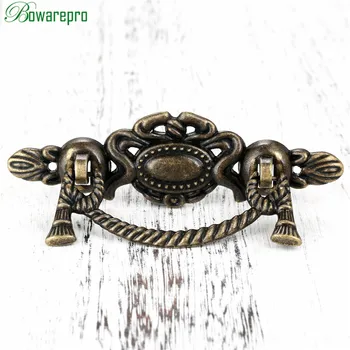 bowarepro Antique Furniture Handle Cabinets Knobs and Handles Door Drawer Cupboard Handle Kitchen Handle Pull Haldle Fittings 1