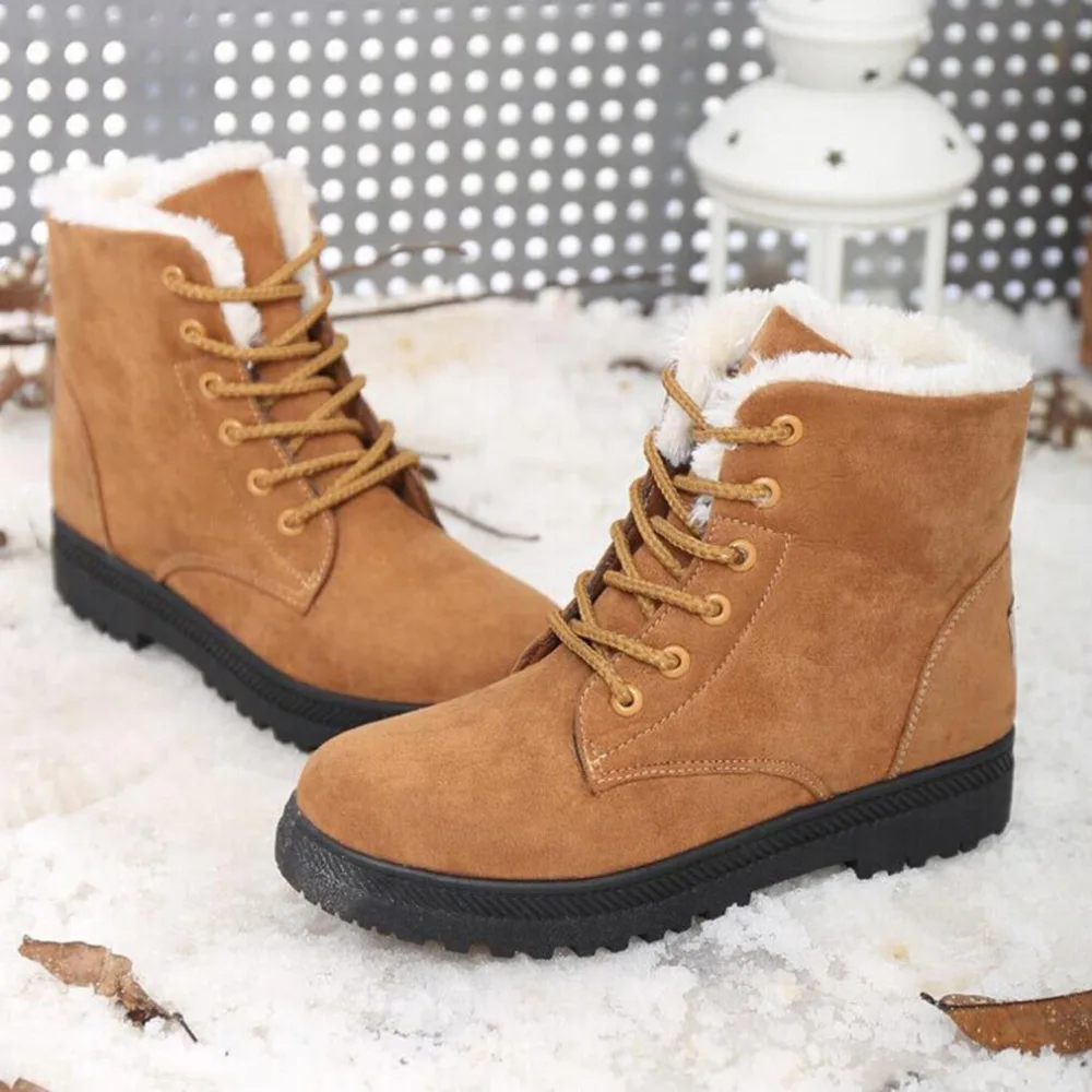 Снег сапоги зимние ботинки женская обувь плюс размер обуви 2016 моды каблуки зимние сапоги ботинки