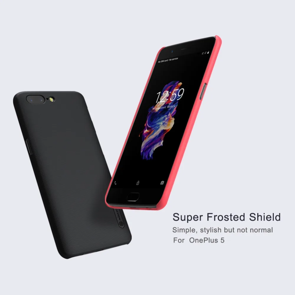 Чехол для Oneplus 5 Nillkin Super Frosted Shield жесткий задняя крышка для один плюс 5 A5000