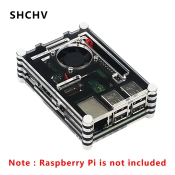 

Latest Raspberry Pi 3 Case 9-layer Acrylic Case Box Shell with 3 Colors + Cooling Fan suitable for Raspberry Pi 3B+ 3B Enclosure
