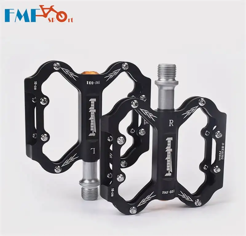 

FMF Aluminum Alloy Bicycle Pedal MTB Mountain Road Bike Pedals flat Platform Bicycle Pedal comfortable with 3 sealed Bearings
