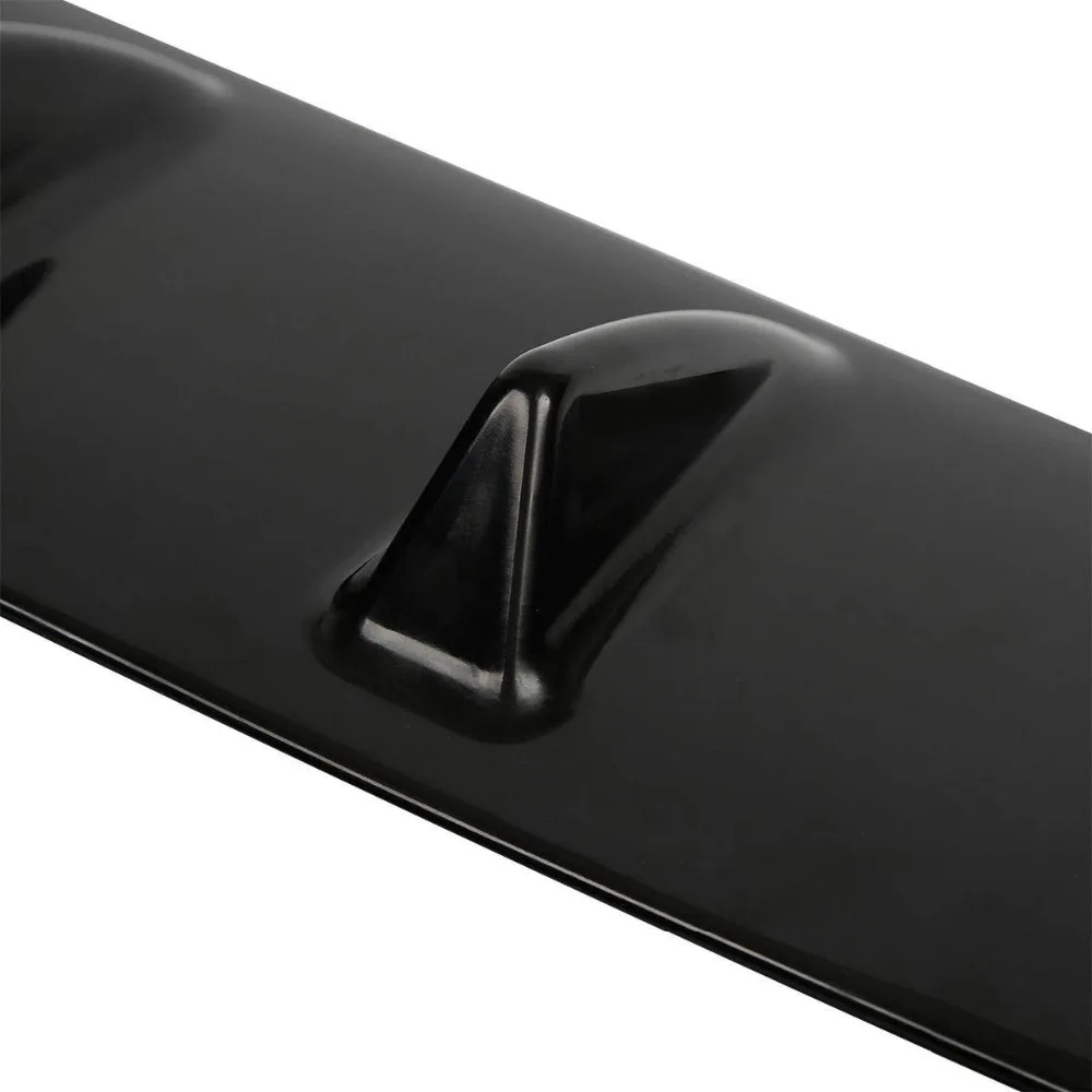 1 PC Universal parachoques trasero difusor de labios 3/5/7 aleta brillo negro/fibra de carbono ABS alerón regalos de navidad estilo aleta de tiburón labial