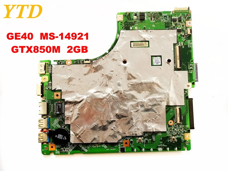 New  Original for MSI GE40 MS-14921 laptop motherboard GE40 MS-14921 GTX850M 2GB tested good free shippi