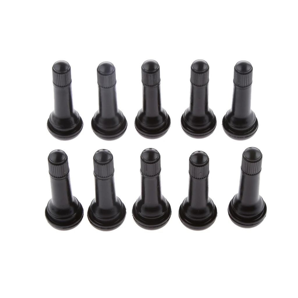 10PCS NEW TR414 RUBBER & ZINC SNAP IN TUBELESS CAR TYRE VALVE + DUST CAP Valvula del neumatico valve à pneus 