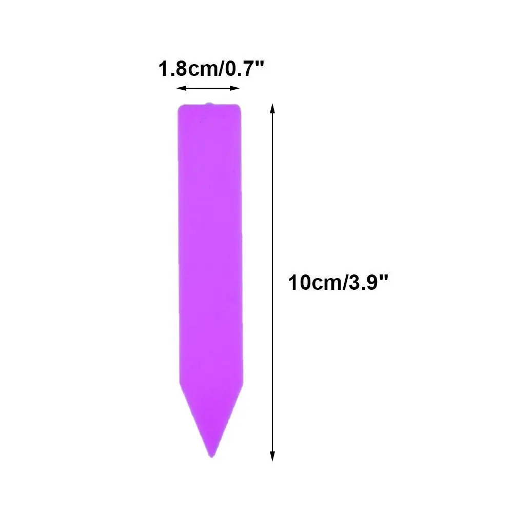 300 шт. 4 дюймов толстые Пластик завод сад семян этикетки питомник растений ставка метки 6 цветов