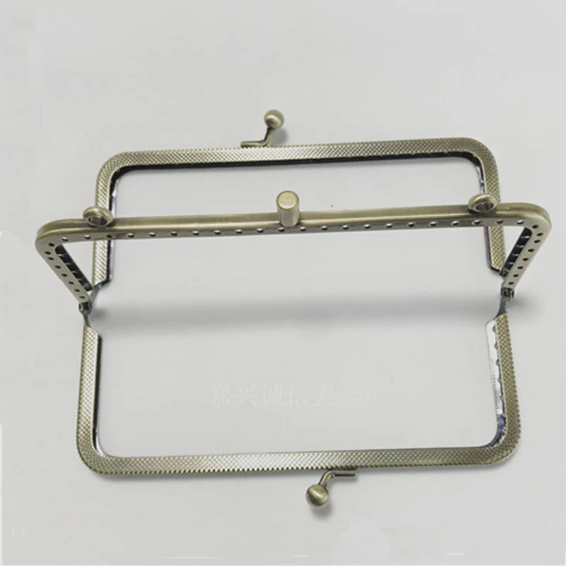 Новый двойной слой DIY кошелек с металлическим каркасом для клатч монеты на одной