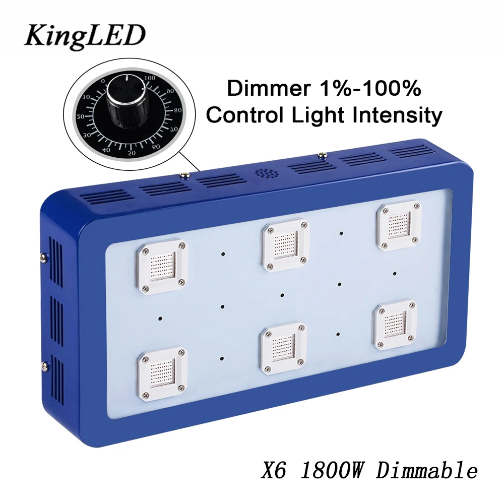 

Dimmable BESTVA X6 1200w Blue LED Grow Light Full Spectrum LED Grow Light For Indoor Plants Growing Flowering plant light