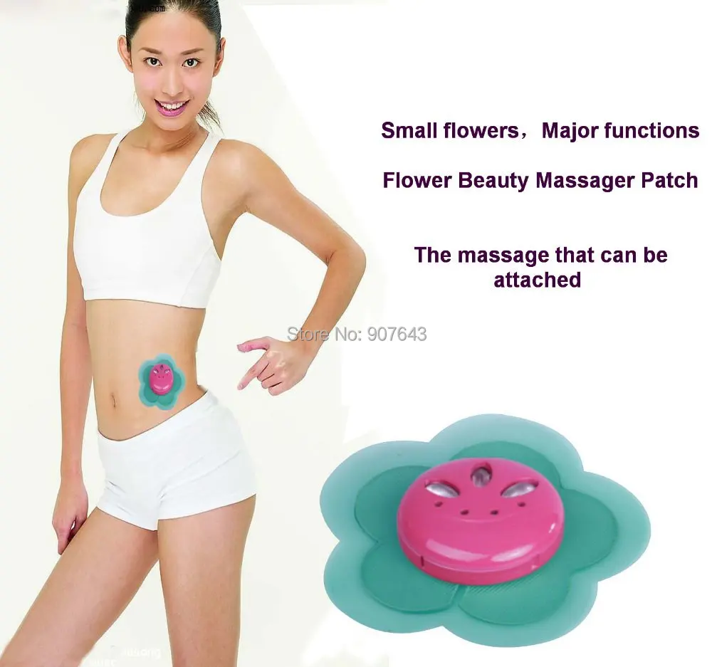 New Design Peach Blossom Electronic Body Muscle Slimming Massager Patch font b Health b font care