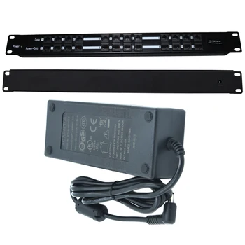 

12 Port 10/100 Power over Ethernet PoE Injector for 802.3af/Passive 802.3at Devices with 48v120w Power Supply: POE-12-48v120w