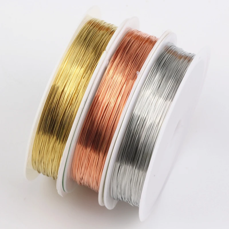 Buy 0.5MM 10Metre/Roll 3Roll/lots Mixed Color Copper