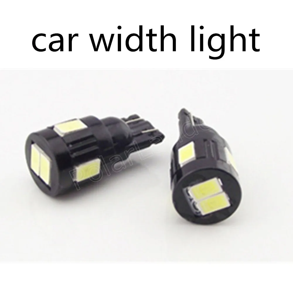 10Pcs T10 5630 6SMD Width Light Car exterior Led Strobe Reading Light