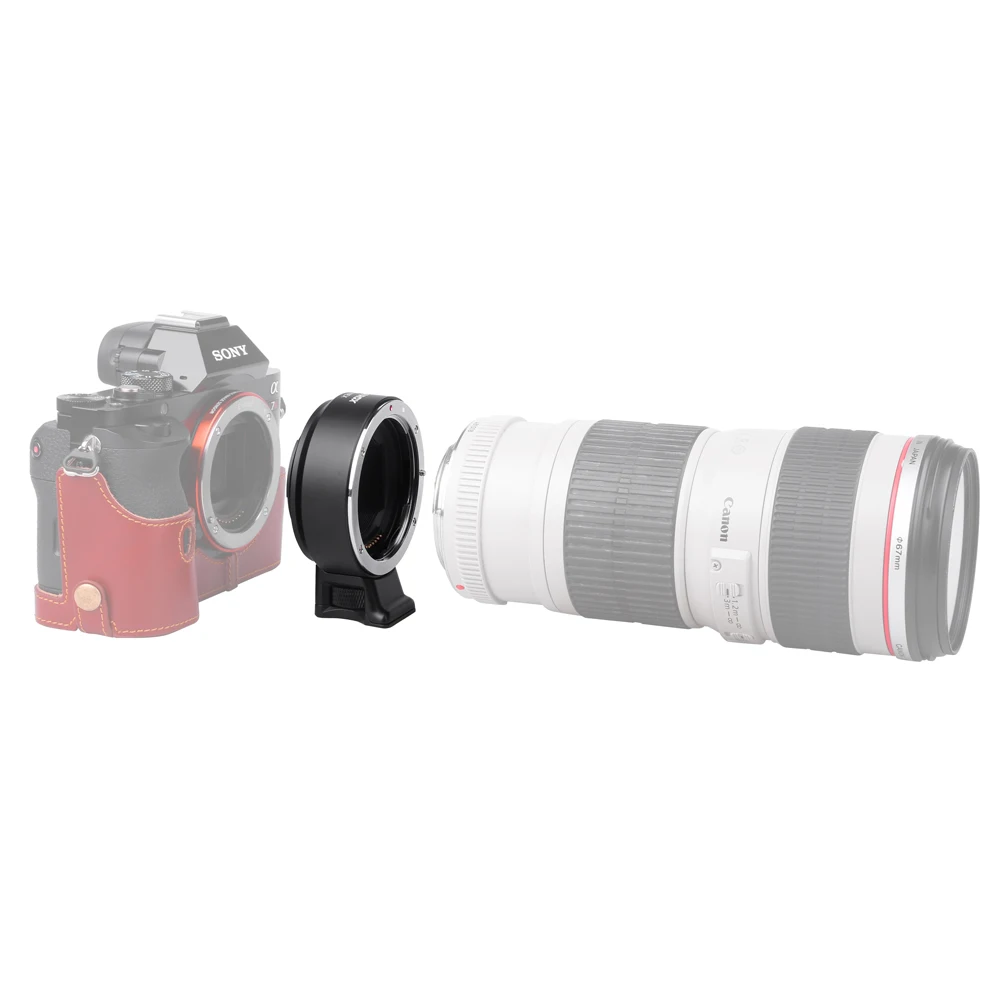 JINTU Автофокус полнорамный адаптер для крепления объектива EF-NEX для объектива Canon EF для камеры sony NEX A6500 A6300 A6000 A7 A7R A7S A7RII