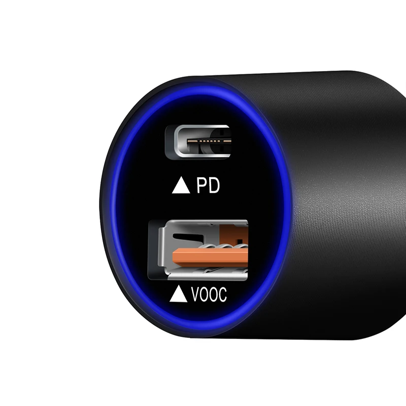 

24W PD Quick Charger Car charger for iphone 8 8P X XS XR 36W VOOC Fast Charger for VIVO Huawei Samsung fast charger phone charge