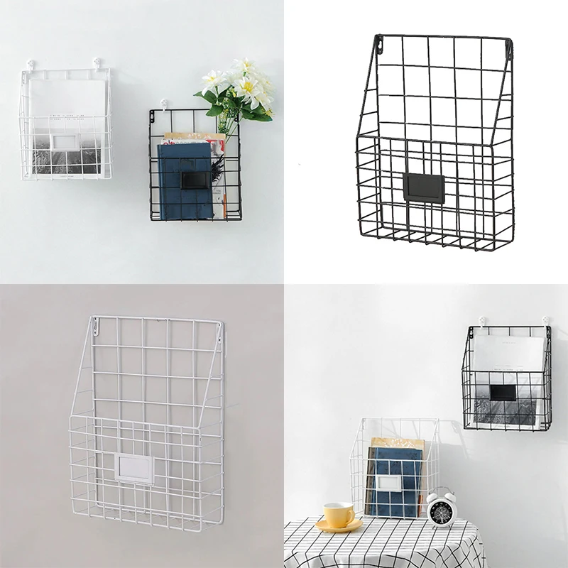 35*27*8 سنتيمتر الحائط تخزين الرف مجلة رف كتب سلة عرض الرف مكتب ديكور الديكور عالية الجودة