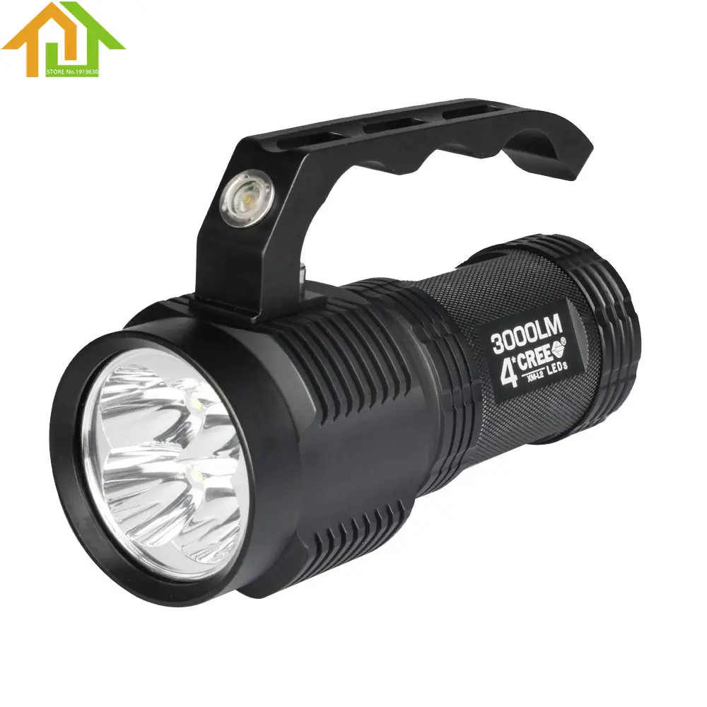 ФОТО TrustFire Waterproof  3000 Lumen XM-L2 LED Flashlight Handheld Outdoor Hunting LED Torch Flash Light with Handle