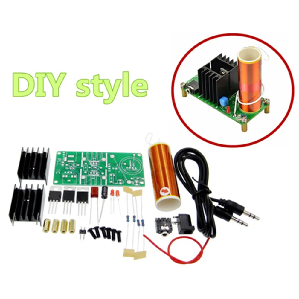1 комплект DIY мини Катушка Tesla 15 Вт музыкальный плазменный динамик с катушкой