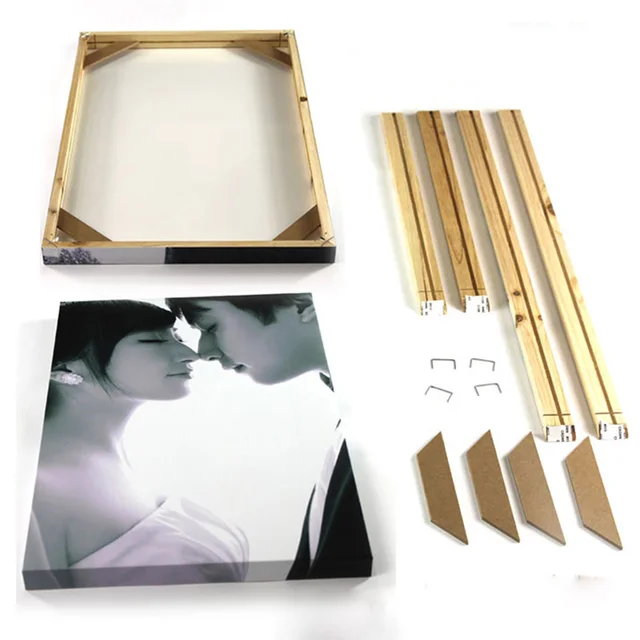 brand natural wood frame for canvas painting picture factory provide