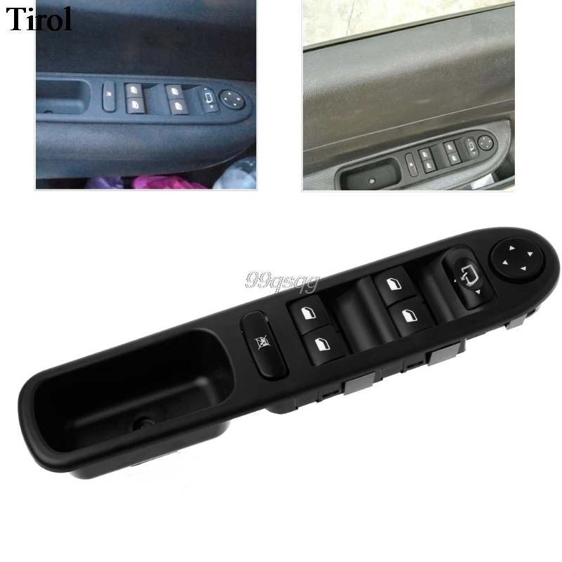 

New Left Front Automobile Electric Door Switch Window Control Glass-frame Riser For Peugeot 307 307CC 307SW 2000-2007 6554.KT