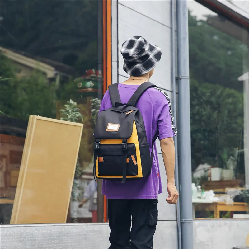 Menghuo Cover Backpack Women Leisure Travel Laptop Backpacks Men Business Mochila Waterproof Nylon Teenagers Student School Bags (24)